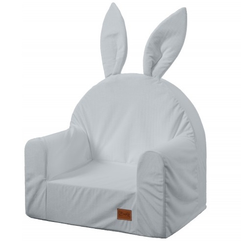 Fotelik dla dziecka KRÓLICZEK szary BR