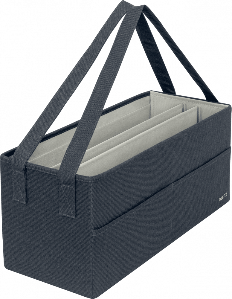 Torba na akcesoria do pracy przy „gorących biurkach” Leitz Fabric, 465x210x200mm, ciemnoszary