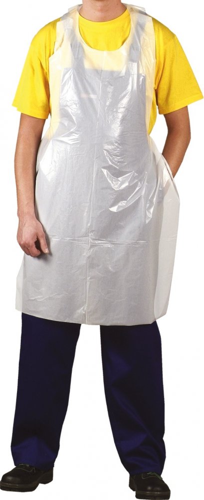 Fartuch foliowy Reis FFOL W, rozmiar 117x70cm, 100 sztuk, bezbarwny
