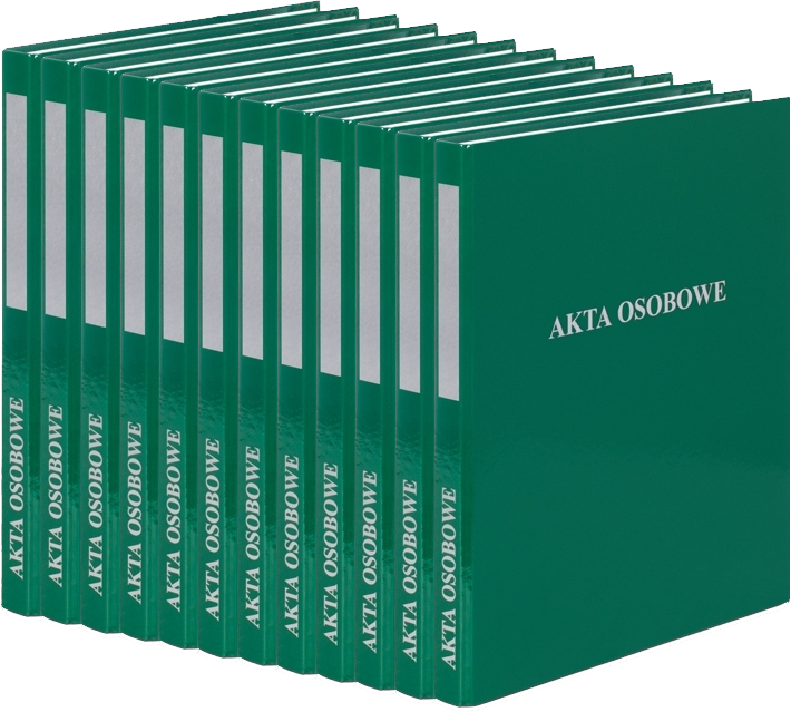 12x Segregator ringowy VauPe do akt osobowych, A4, 20mm, 2 ringi, zielony