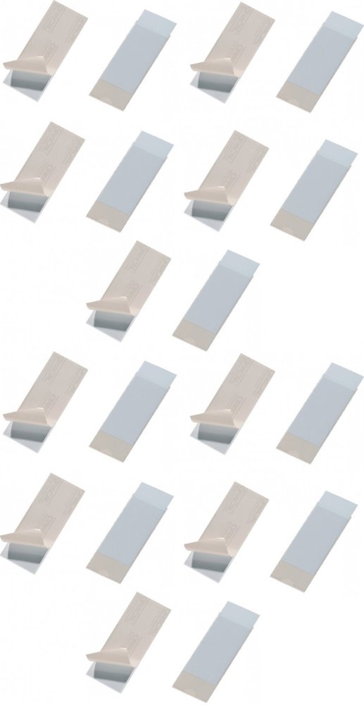 2x Kieszeń samoprzylepna Durable Pocketfix, 150x60mm, 10 sztuk, transparentny