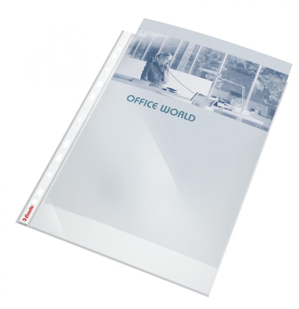 Koszulki krystaliczne Esselte, A4, 55μm, 10 sztuk, transparentny