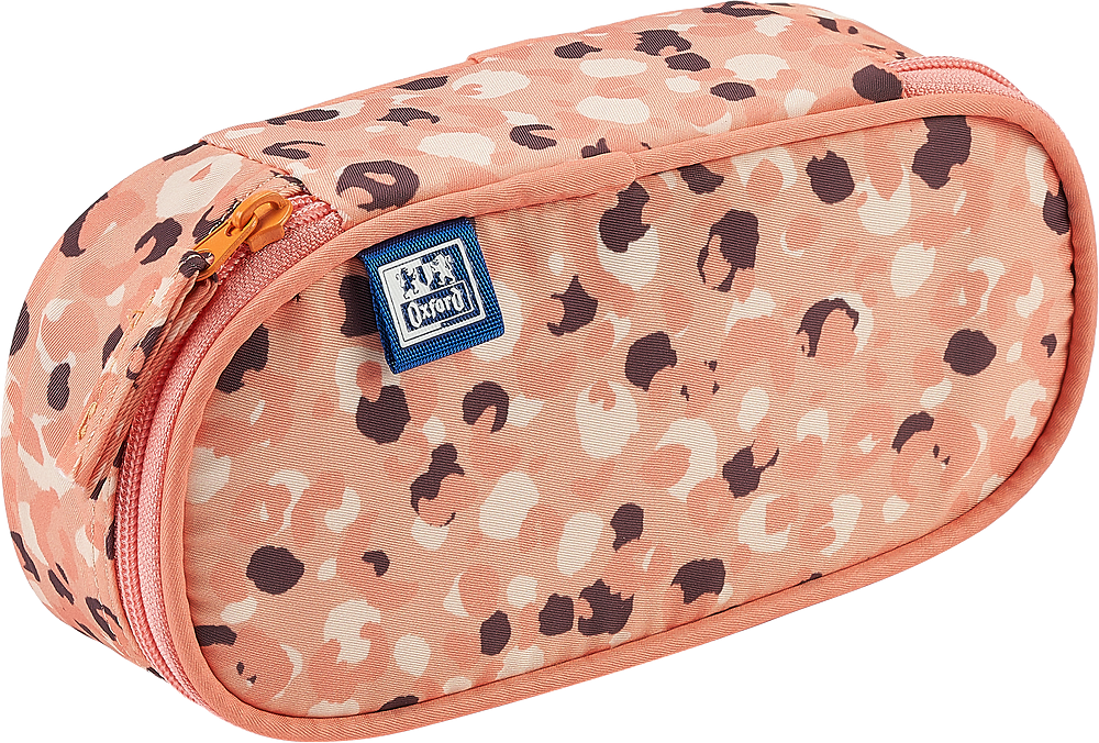 Piórnik z klapką Oxford Kids, bez wyposażenia, 23.5x8.5x5cm, poliester, pomarańczowy