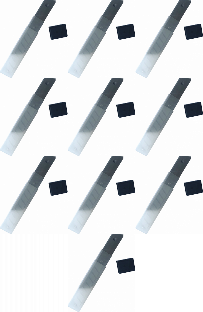 10x Ostrza do nożyków Gertu GNOOSZAP, łamane, 18mm, 10 sztuk