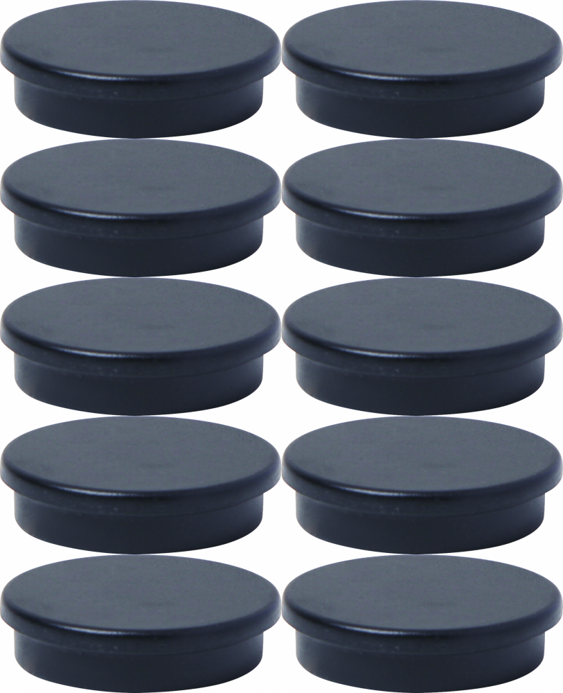10x Magnesy Viking, 30mm, 10 sztuk, czarny