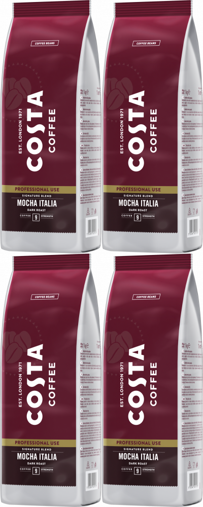 4x Kawa ziarnista Costa Professional Signature Blend Dark, 1kg