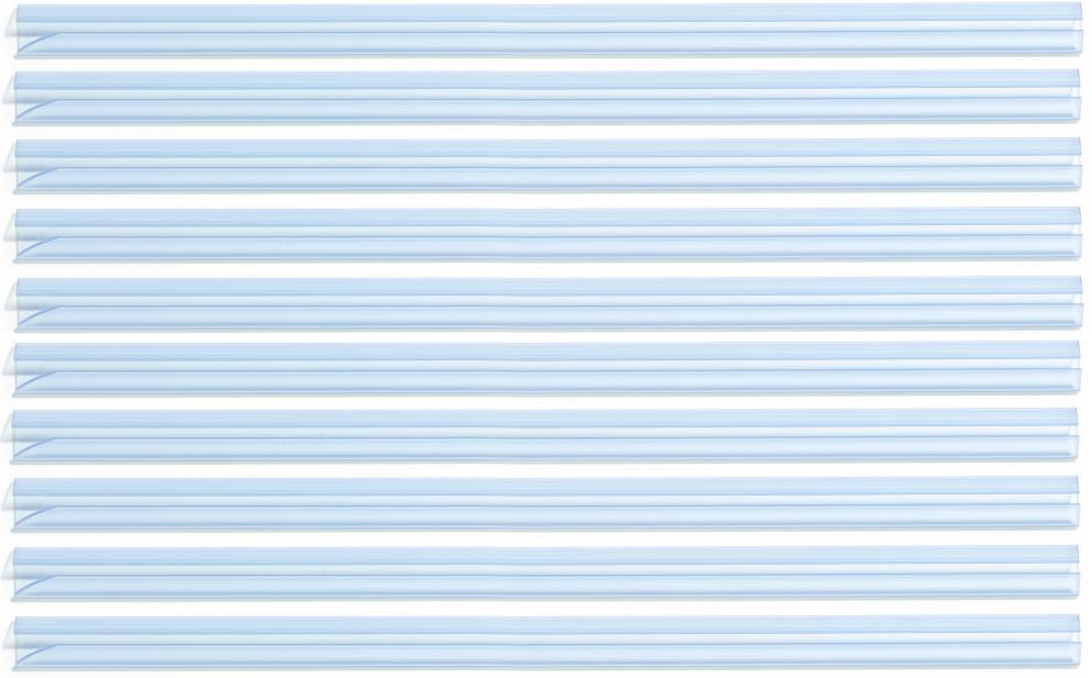 10x grzbiet wsuwany Durable, 12mm, do 100 kartek, 1 sztuka, przezroczysty