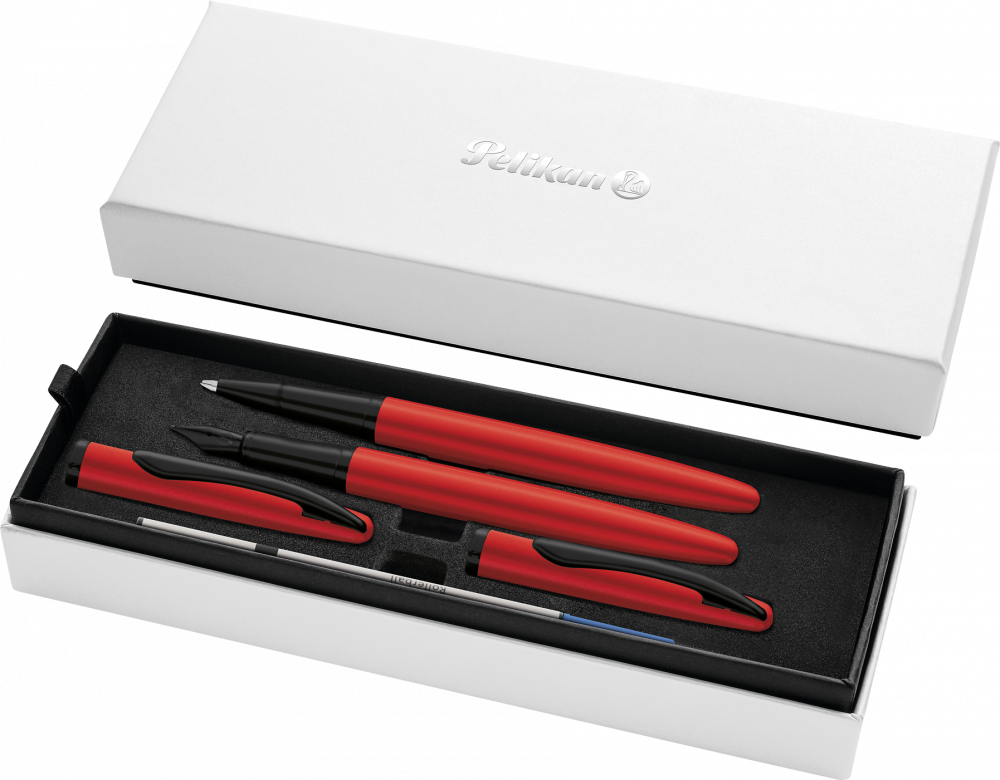 Zestaw Pelikan Jazz Noble Elegance Red, pióro wieczne + pióro kulkowe
