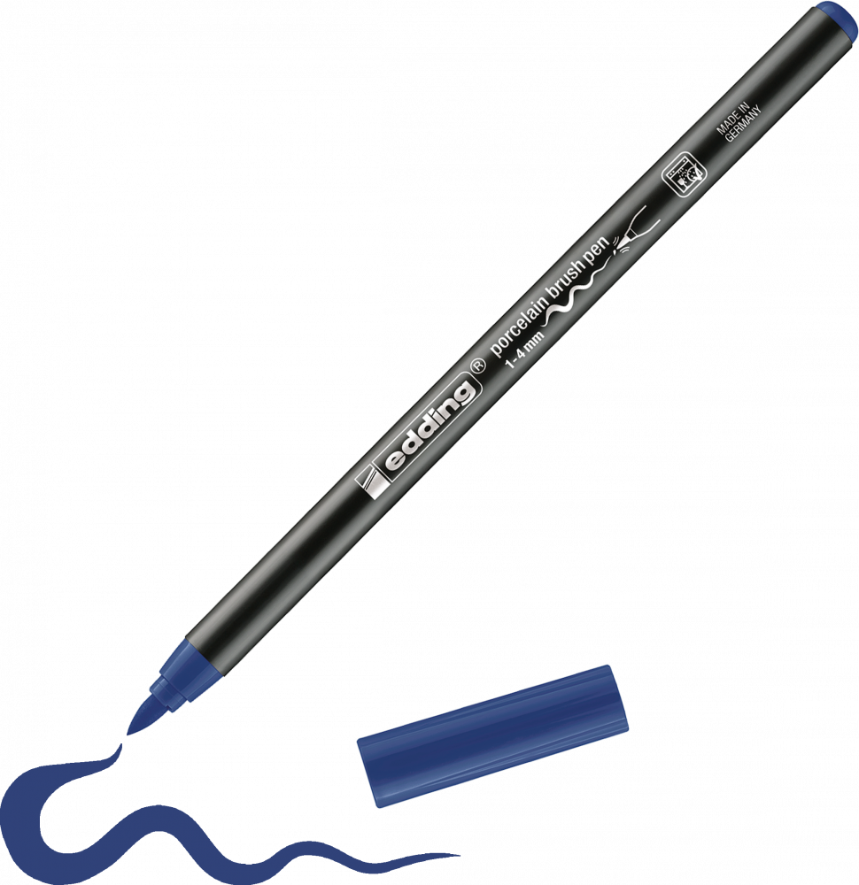 Pisak do powierzchni ceramicznych edding 4200, 1-4mm, 1 sztuka, stalowoniebieski