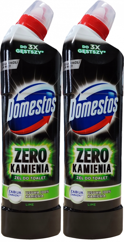 2x płyn do czyszczenia toalet Domestos Zero Kamienia Lime, 750ml
