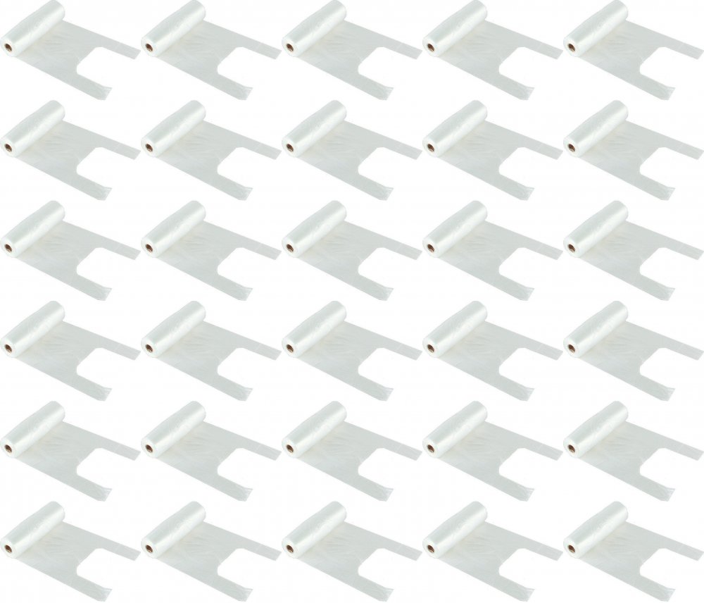 40x Reklamówki plastikowe Sarantis, na rolce, 190 sztuk, bezbarwny