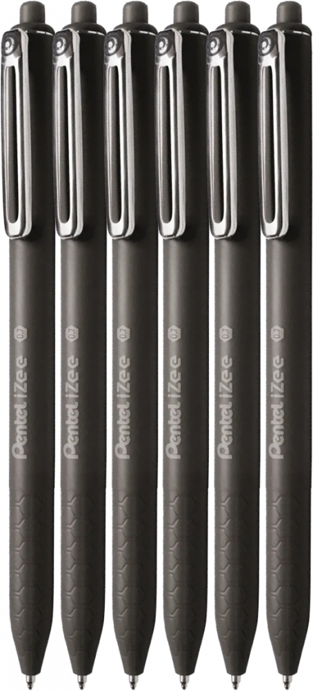 6x Długopis automatyczny Pentel iZee, 0.7mm, czarny