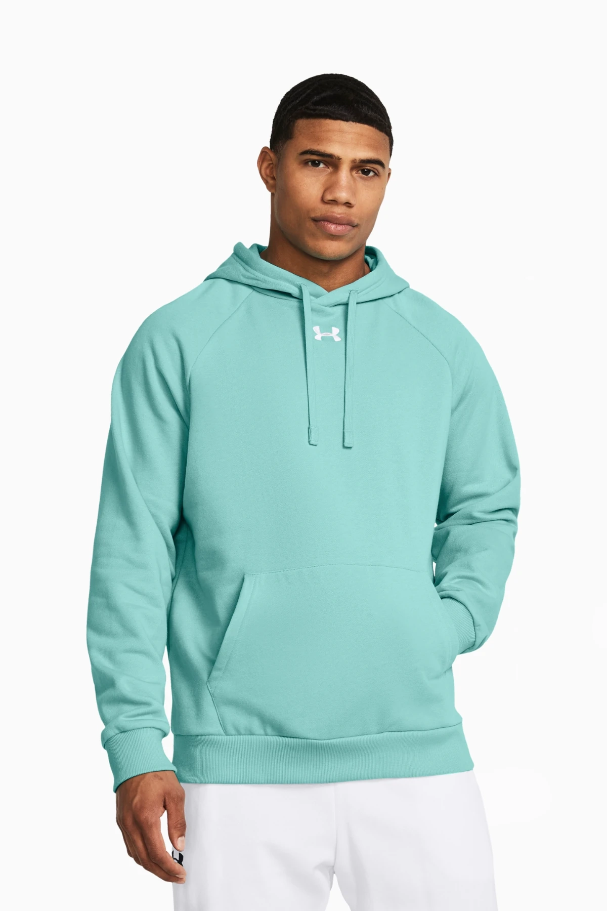 Bluza z kapturem Under Armour Rival Fleece - Miętowy