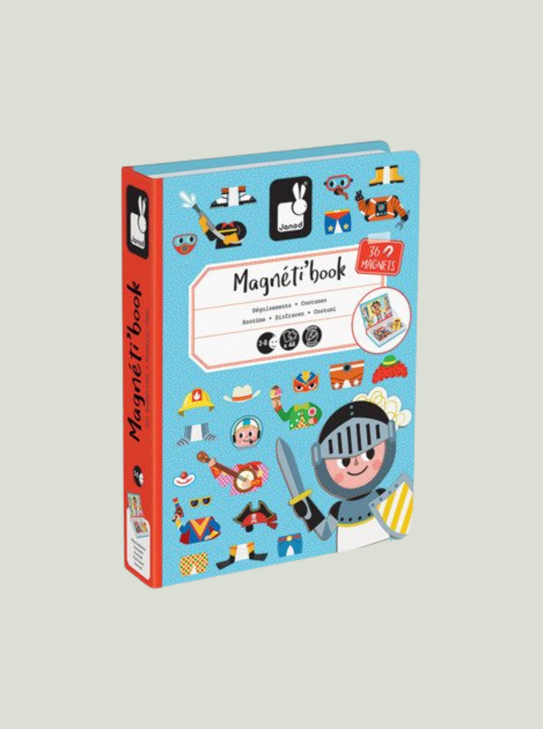 Magnetyczna układanka Kostiumy Chłopiec Magnetibook JANOD