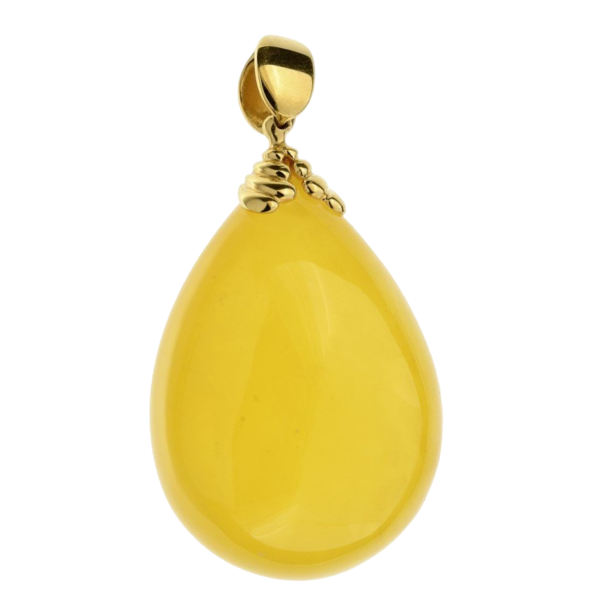 Wisiorek srebrny pozłacany z bursztynem - wysyłka 24 h!