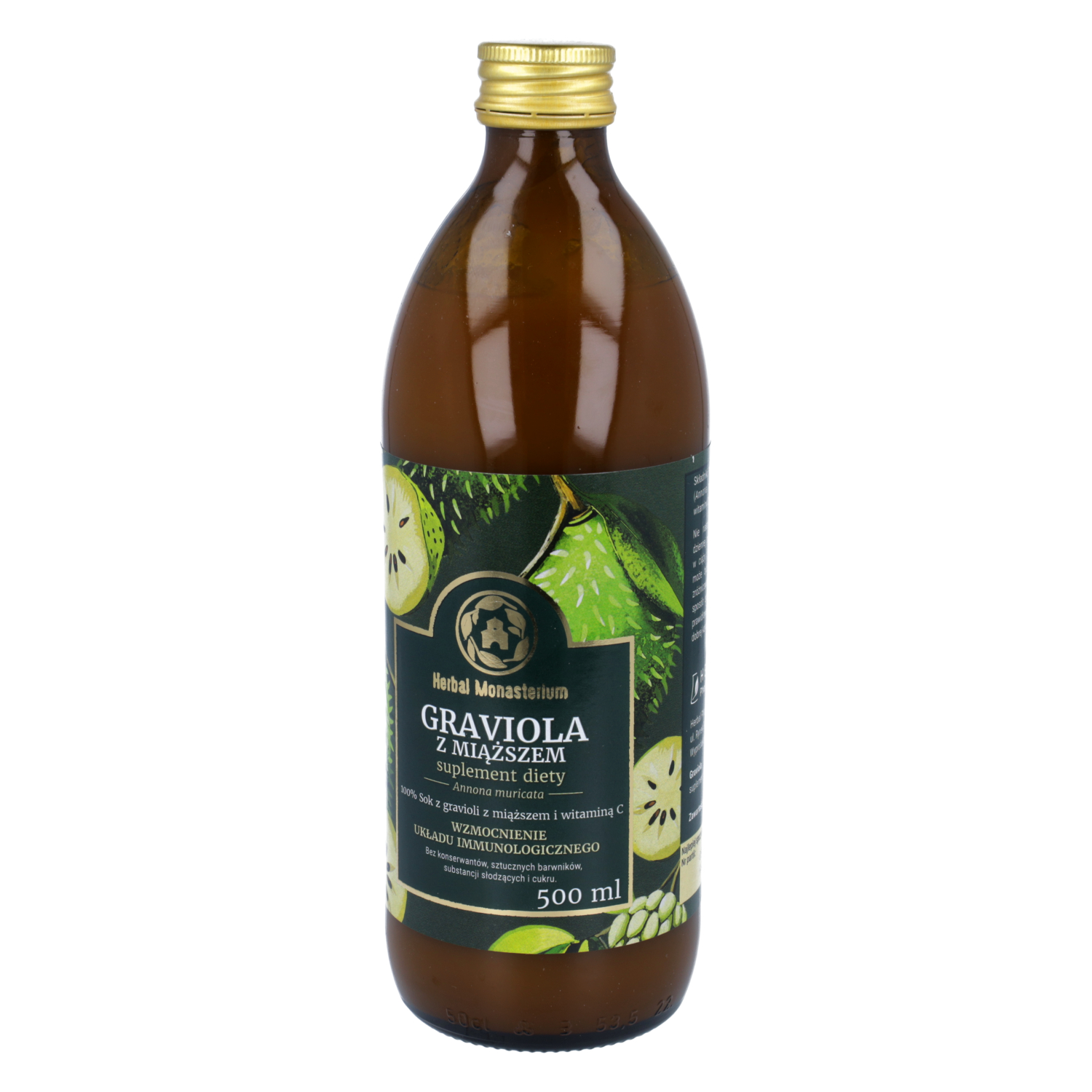 Herbal monasterium graviola z miąższem, sok, 500 ml