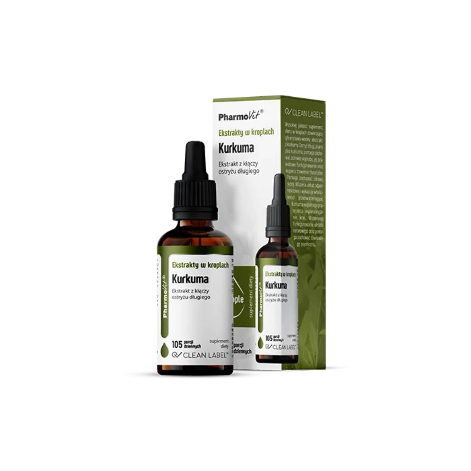 Pharmovit ekstrakty w kroplach, kurkuma, 30 ml