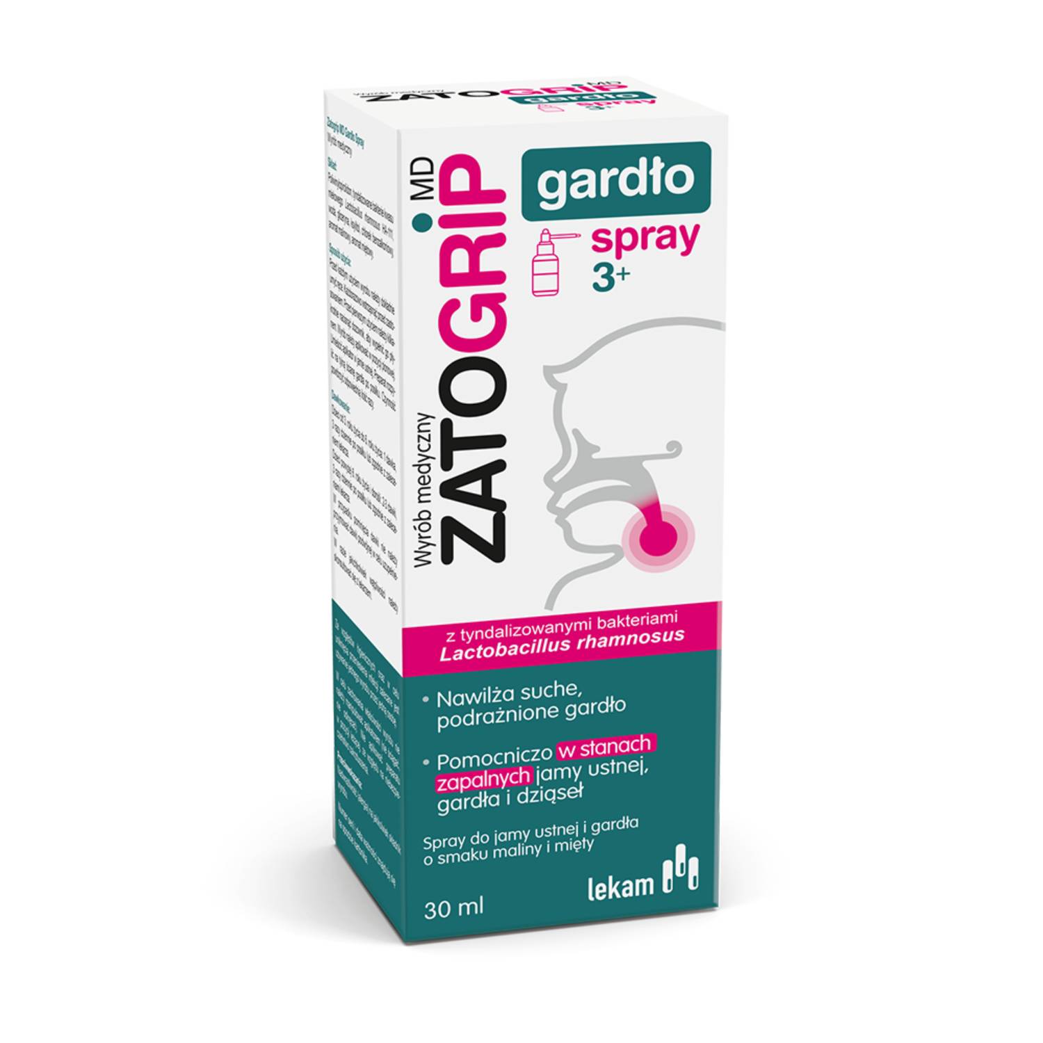 Zatogrip md 3+ gardło spray, 30 ml
