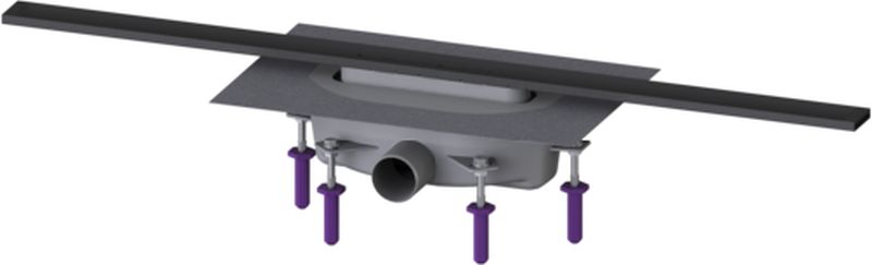 Kessel Linearis Infinity odpływ liniowy prysznicowy 90 cm czarny szczotkowany 45202.09