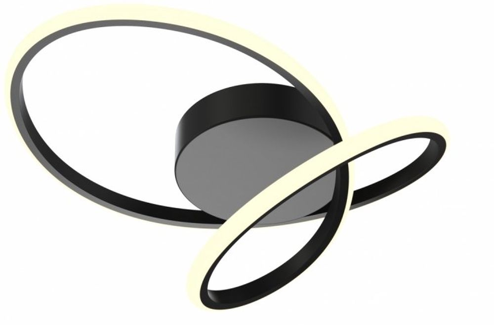 Zuma Line Clint lampa podsufitowa 1x27W czarna MX6354-1-3BT