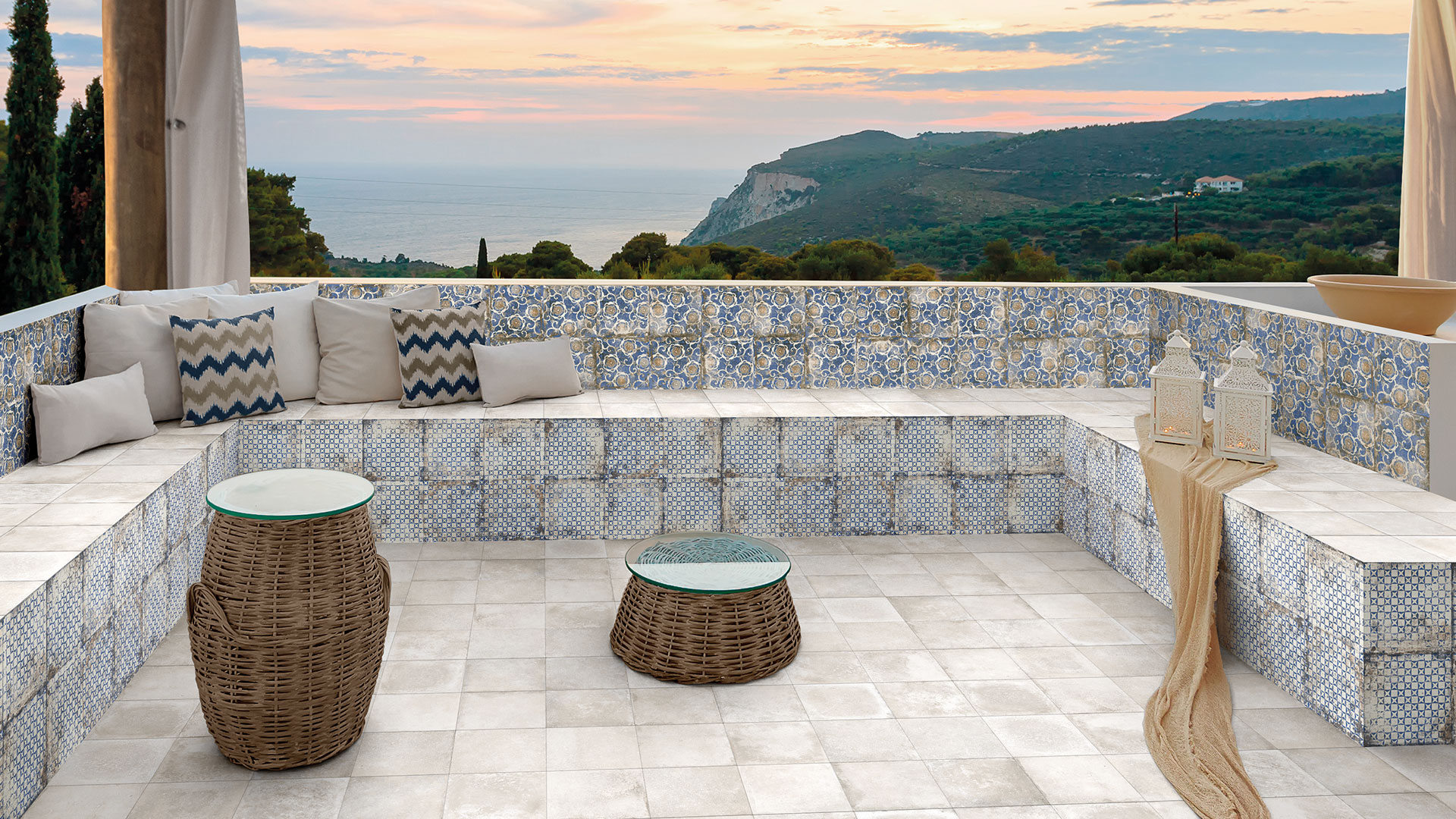 Mariner 900 dekor ścienno-podłogowy 20x20 cm niebieska