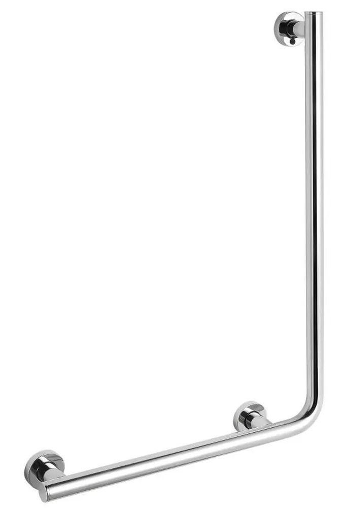 Stella poręcz ścienna 55x77 cm kątowa lewa stal polerowana 26.042L-SP