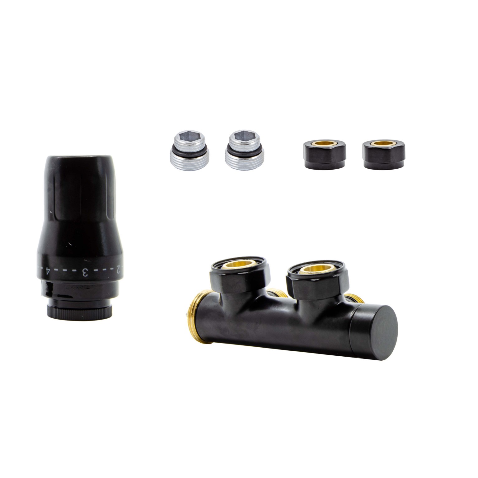 HeatBase Exclusive zestaw termostatyczny czarny HB02KLC-R90051