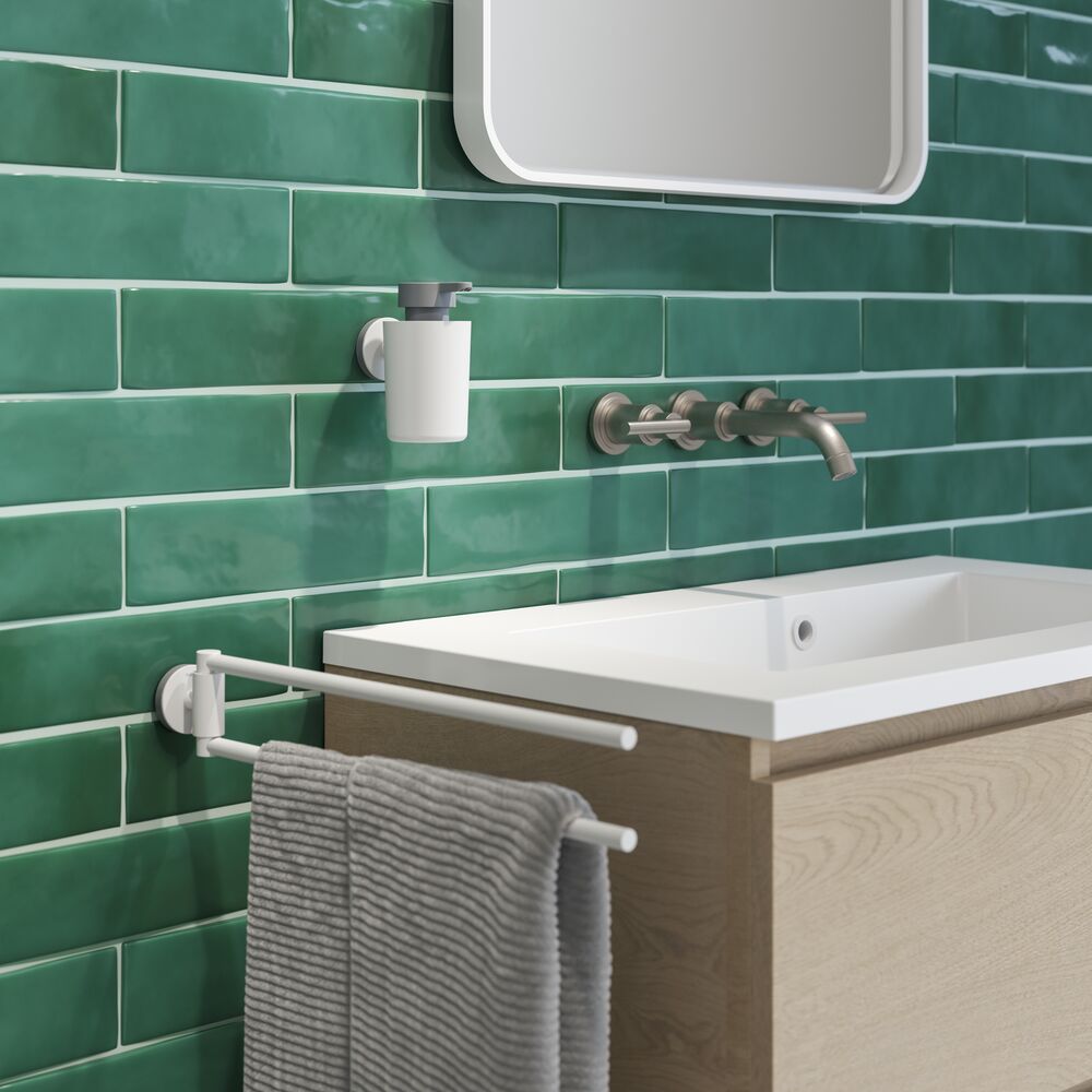 Tiger Urban wieszak na ręcznik dwuramienny biały 13163.3.01.46