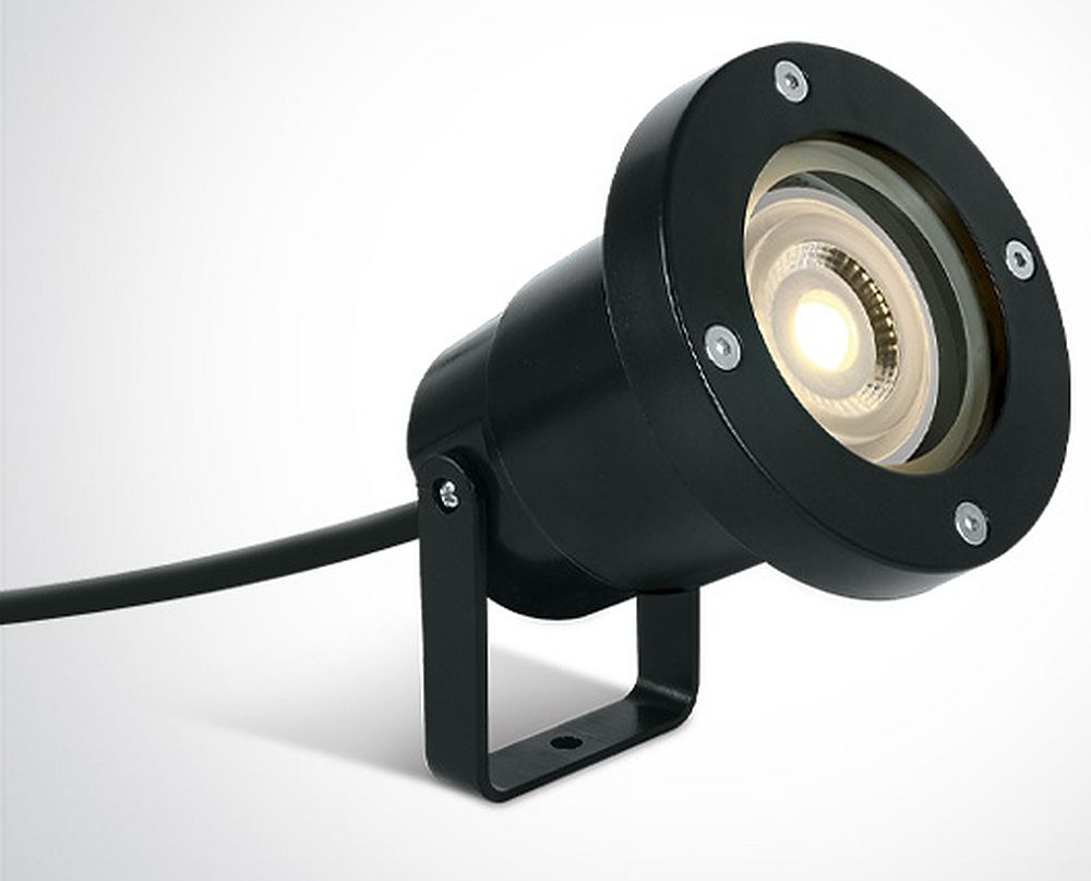 One Light lampa gruntowa 1x6 W czarna 67202G/B