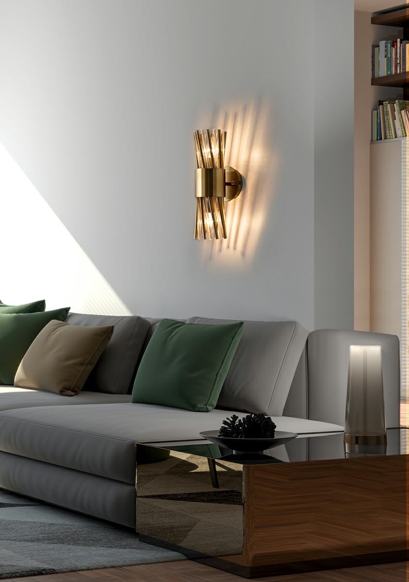 Moosee Lorenzo kinkiet 2x40 W złoty MSE010100338