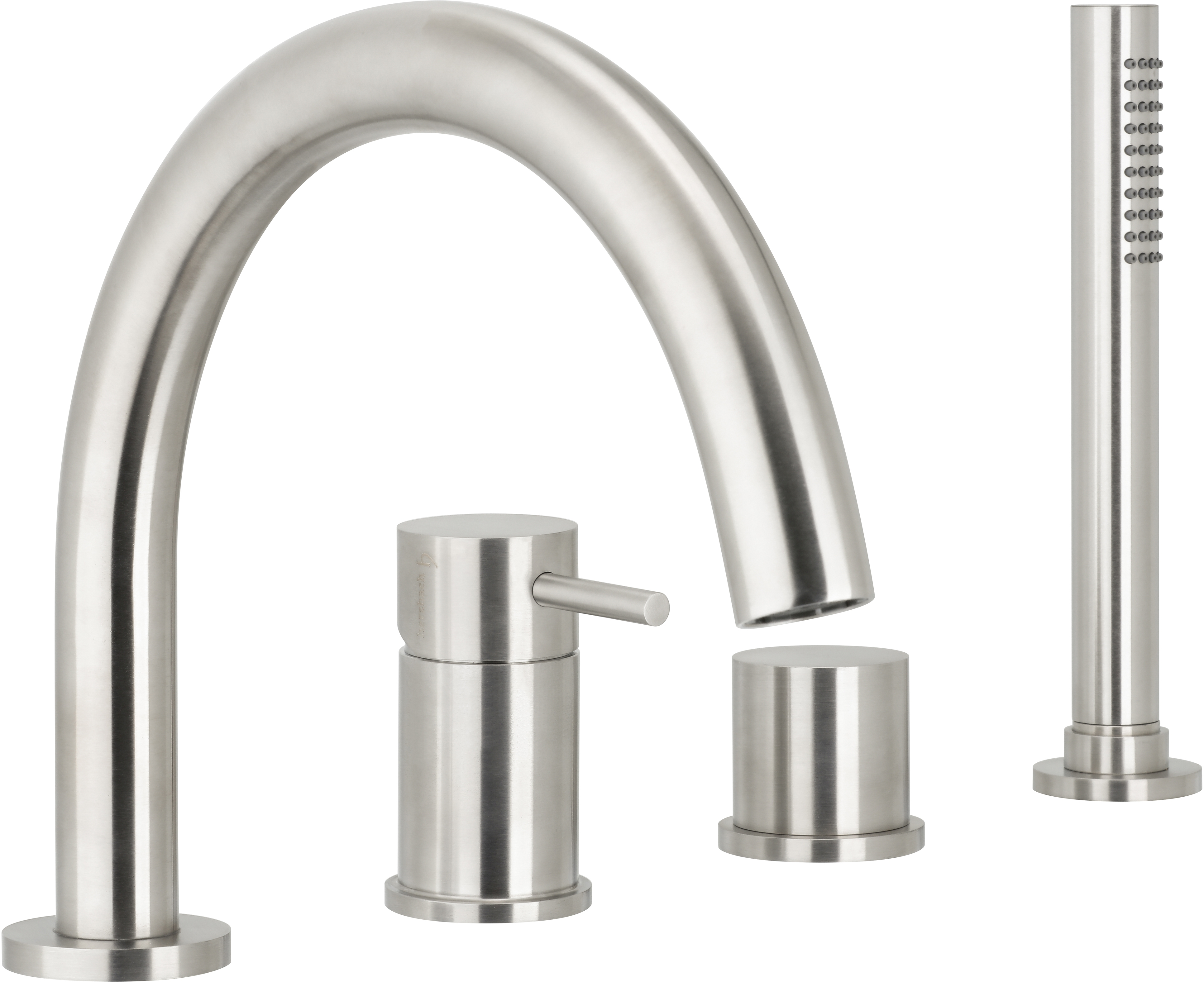 Herzbach Deep iX bateria wannowo-prysznicowa stal szczotkowana 28.220250.1.09