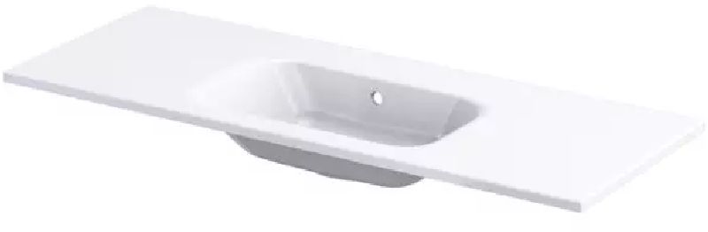 Oristo Uni umywalka 121x46 cm prostokątna meblowa biała UME-AR-120-92-BO