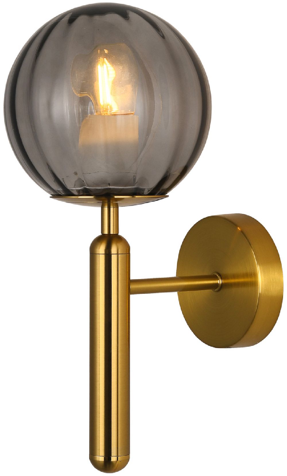 Italux Ravena kinkiet 1x5 W przydymiony WL-2324-1 BRO+SG