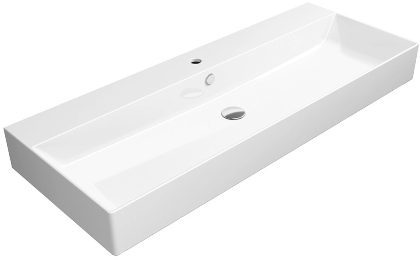 GSI Kube X umywalka 120x47 cm prostokątna ścienna biała 9424011 - Wysyłka w 24h