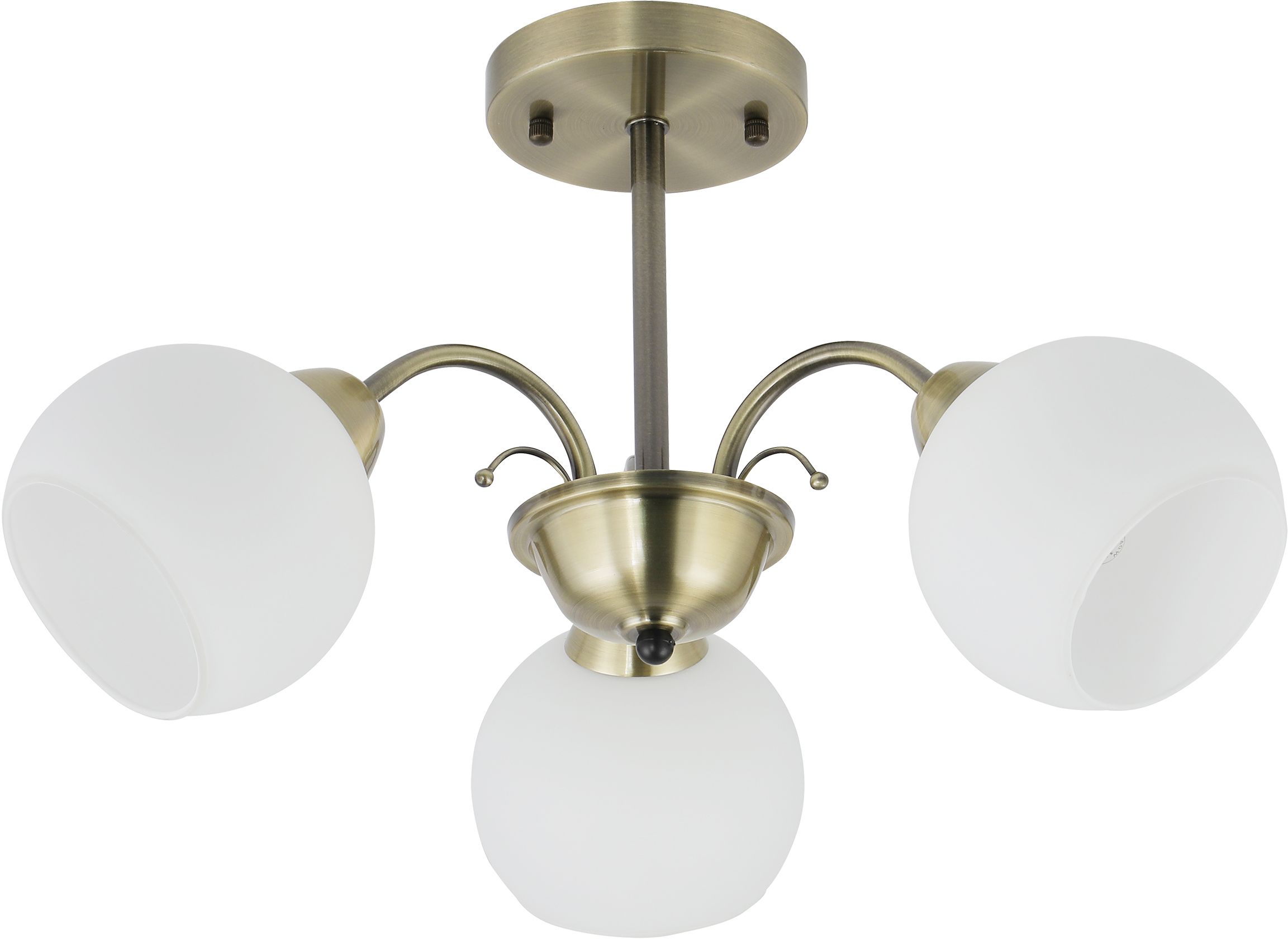 Candellux Nestor lampa podsufitowa 3x40 W biała-patyna 33-34939
