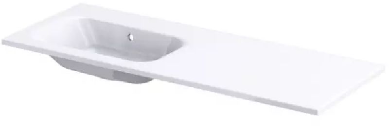 Oristo Uni umywalka 121x46 cm prostokątna meblowa biała UME-AR-120-92-L-BO