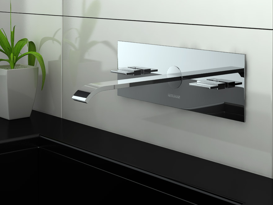 Kohlman Axis bateria umywalkowa podtynkowa chrom QW198N