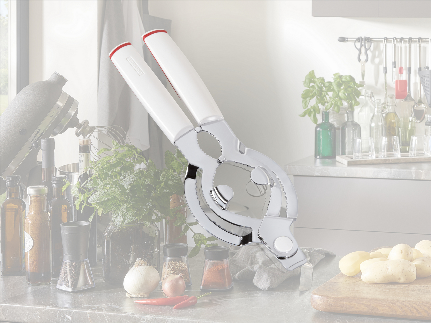 Leifheit otwieracz do słoików i butelek biały 3135