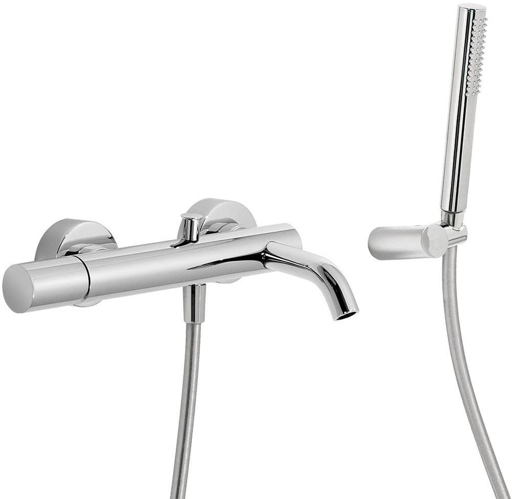 Tres Exclusive bateria wannowo-prysznicowa ścienna chrom 261.170.01