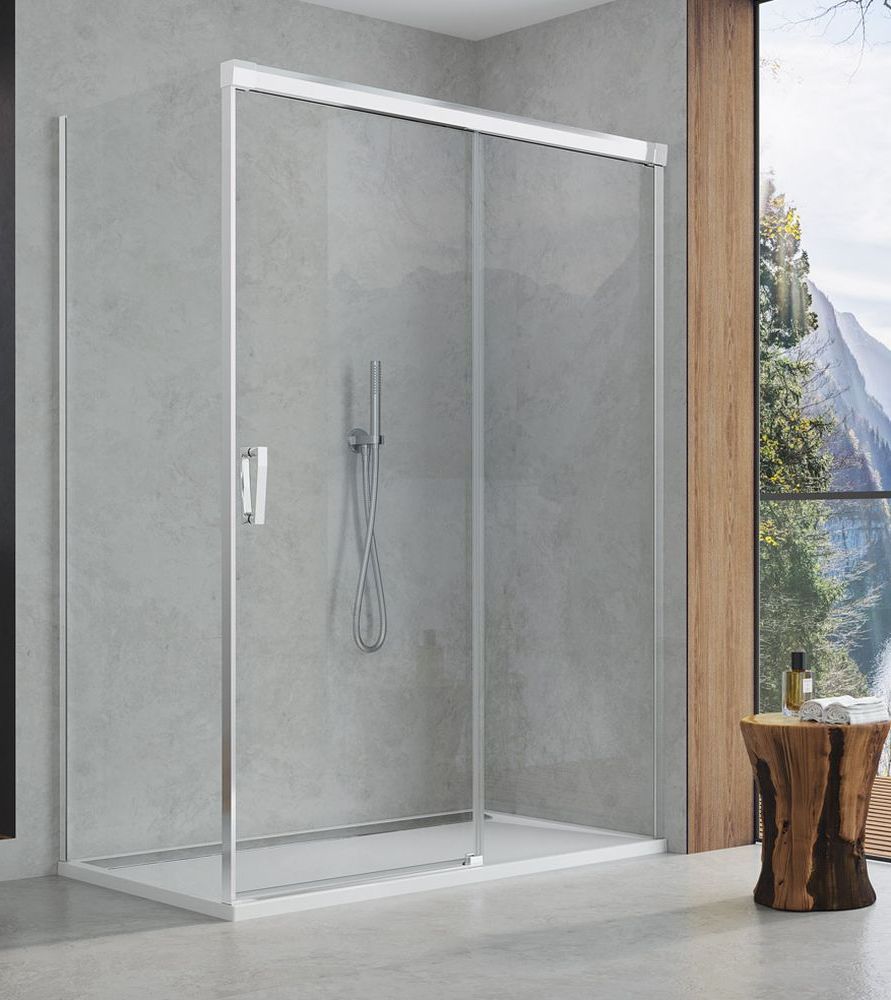 SanSwiss Cadura drzwi prysznicowe 160 cm prawe srebrny połysk/szkło przezroczyste CAS2D1605007