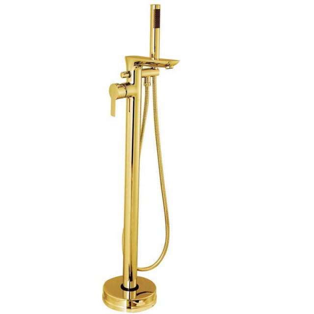 INVENA Bateria wannowa wolnostojąca GLAMOUR z zestawem prysznicowym z