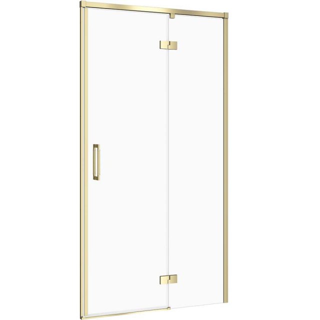 CERSANIT Drzwi prysznicowe LARGA złoty mat, prawe 100x195 szkło trans