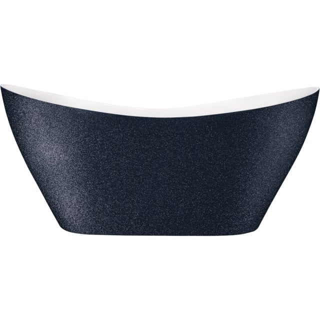 BESCO Wanna wolnostojąca VIYA GLAM 160x70 cm grafitowa standardowy kl