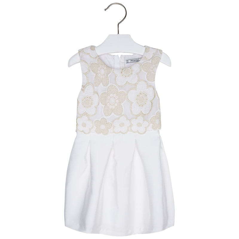 MAYORAL 3924 Sukienka haftowana dla dziewczynki