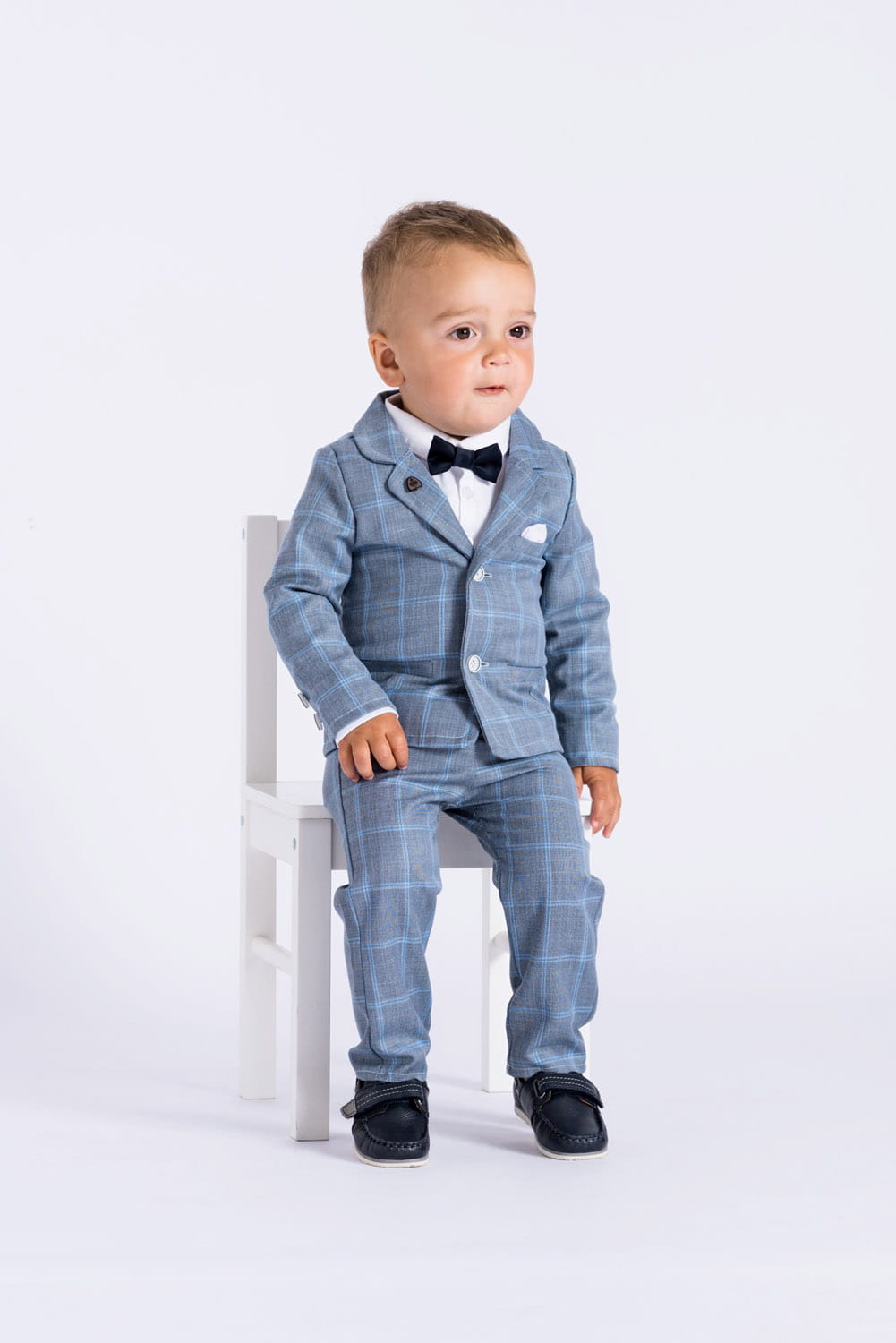 LaFerio Milano Garnitur w kratę dla chłopca 92-128cm