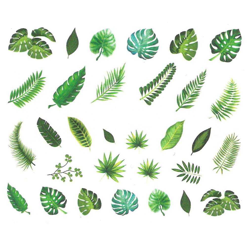 Naklejki wodne do paznokci liście STZ-827