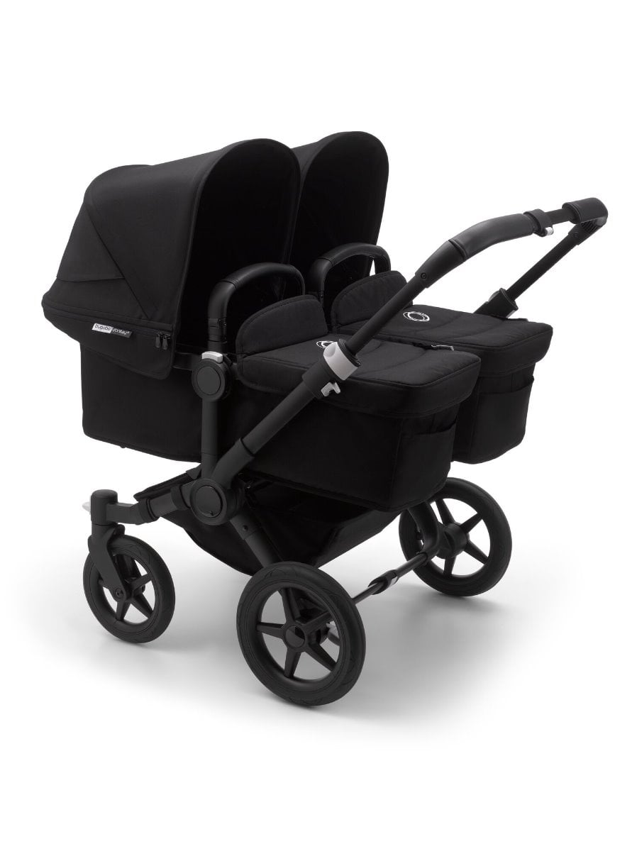 Bugaboo, Donkey3 Twin - wózek głęboko-spacerowy dla bliźniąt-Black-Black-Black