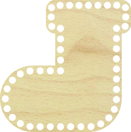 Baza dno koszyka skarpeta do makramy prezent święta 15cm, 8mm