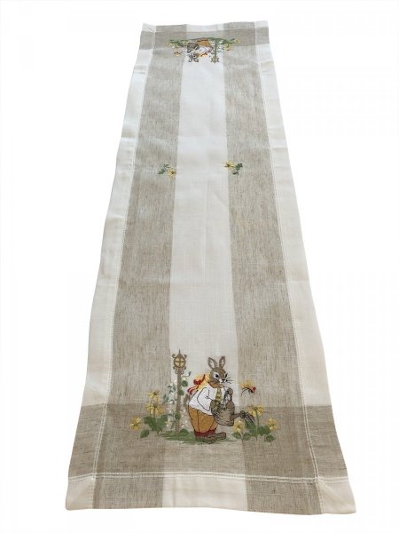 Obrus Wielkanoc 40x140 95% poliester, 5% len wz. 1734