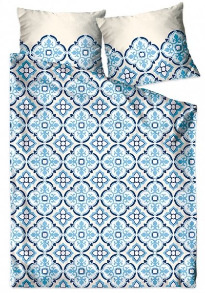 Pościel satynowa GRENO Gold Collection 140x200 wz. Falesia